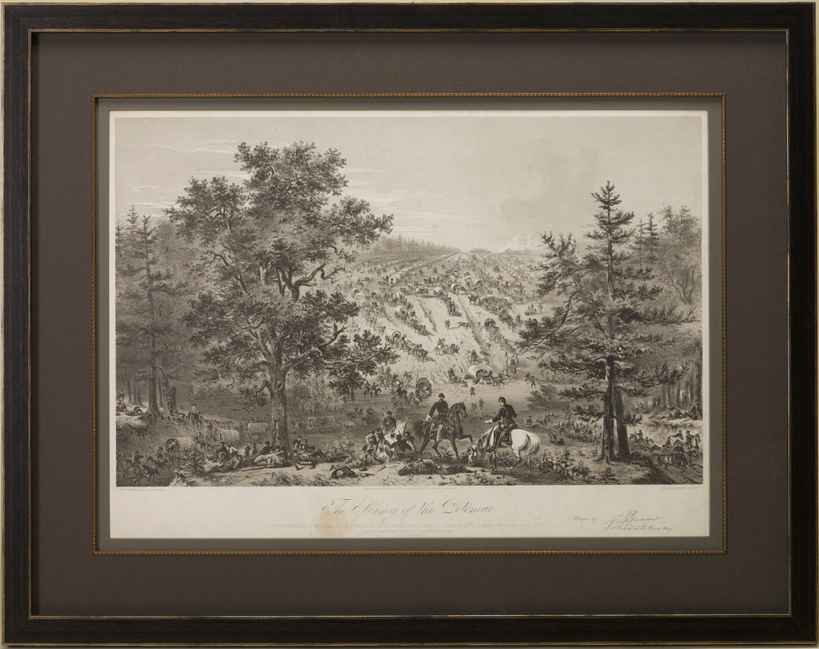 "The Army of the Potomac" Civil War-Era Lithograph by John Bachelder, Circa 1863