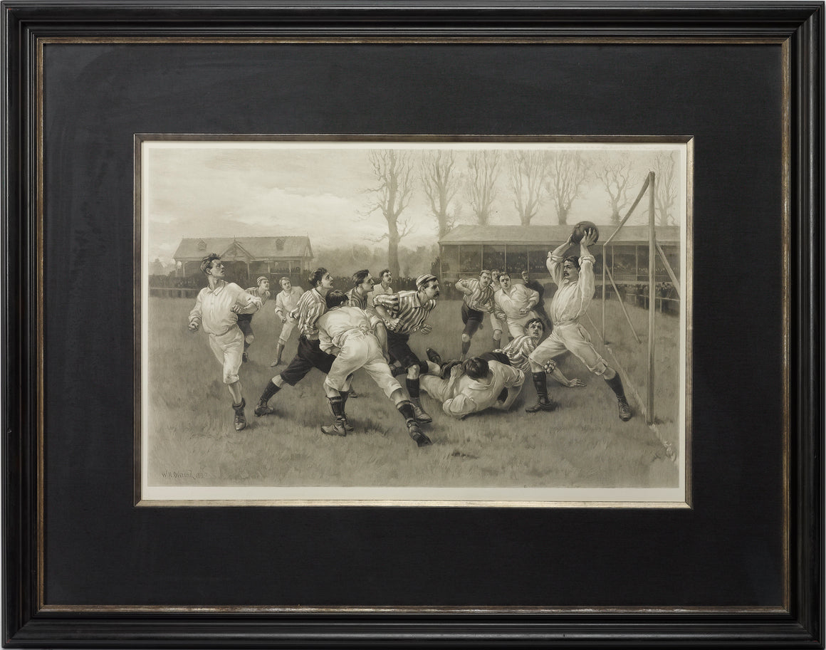 1891 Football Match and Association Game Photogravure, after W.H. Overend