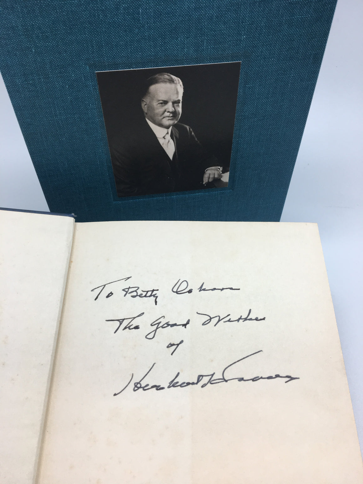 The Ordeal of Woodrow Wilson, Signed by Herbert Hoover, Sixth Printing, 1958