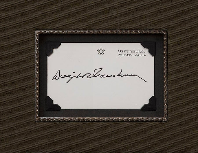 Dwight Eisenhower Signed Card Collage