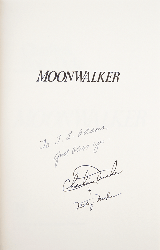 Moonwalker, Signed by Charlie and Dotty Duke, First Edition, 1990 - The Great Republic