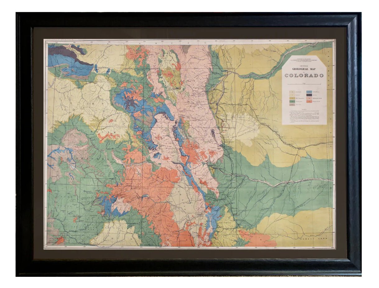 1877 "General Geological Map of Colorado" - The Great Republic