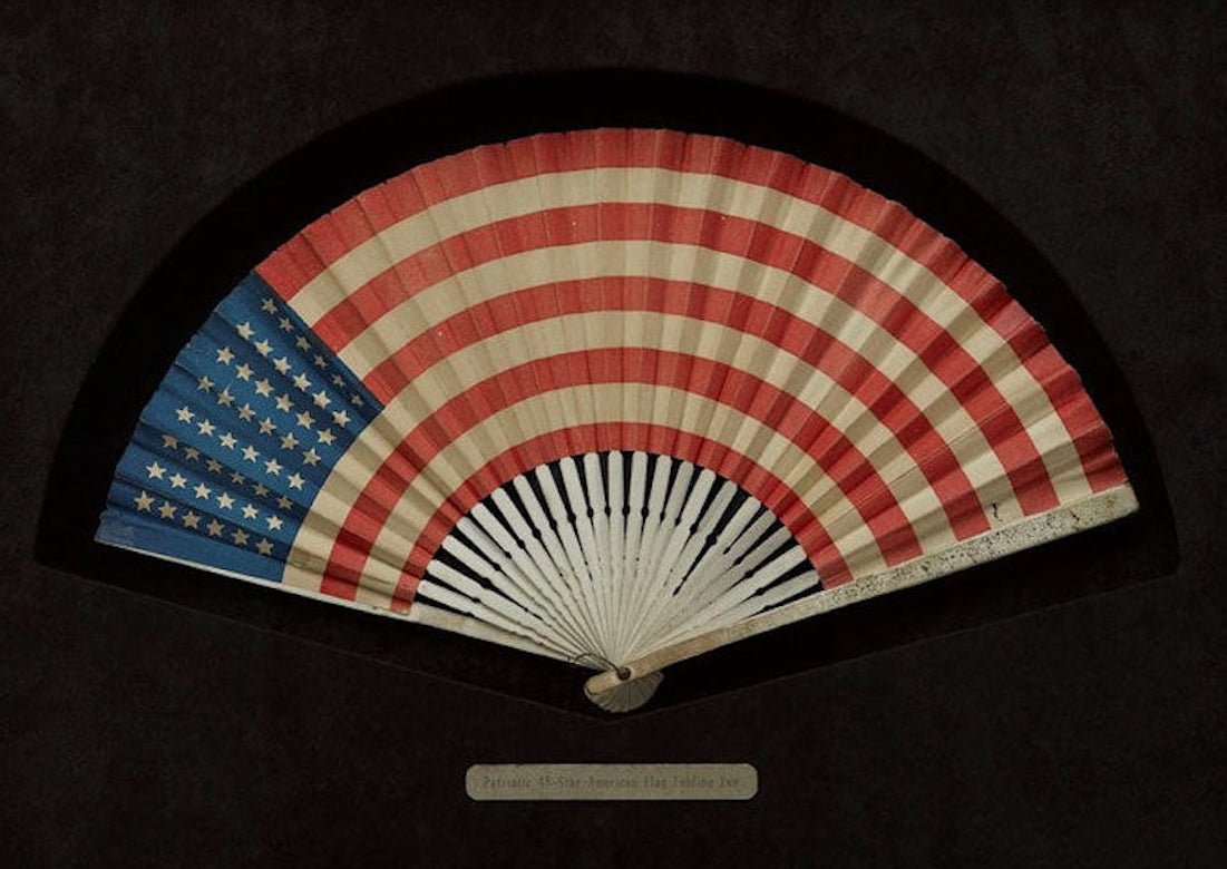 Antique Decorative Folding Fans - The Great Republic