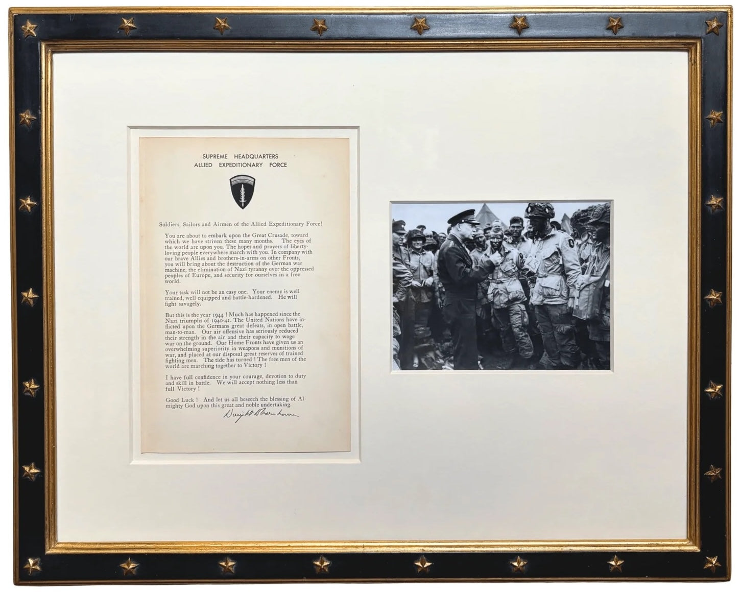 A Remarkable Piece of History: Eisenhower’s Signed D-Day Order