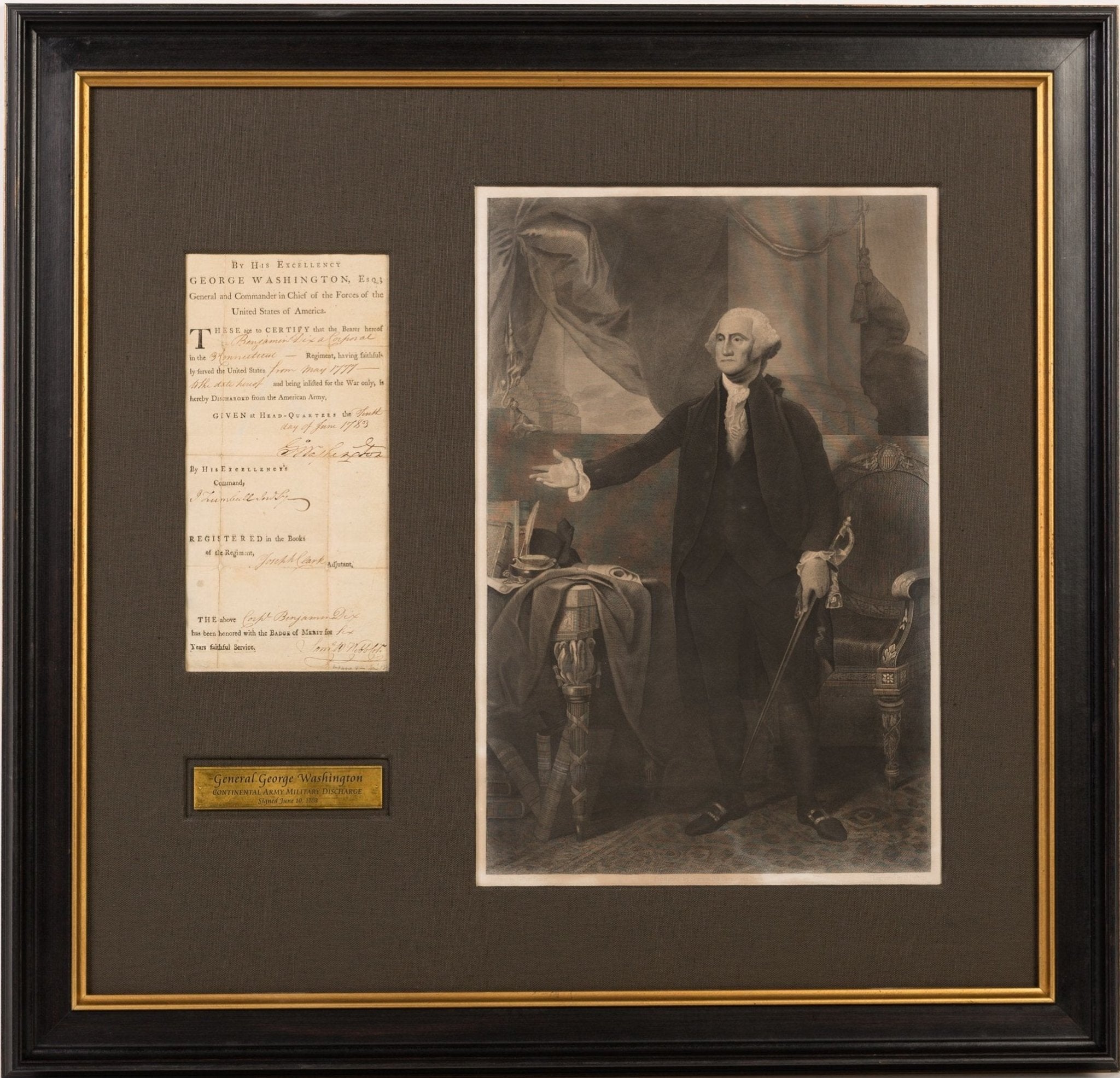 New Arrival! George Washington Signed Discharge Document - The Great Republic