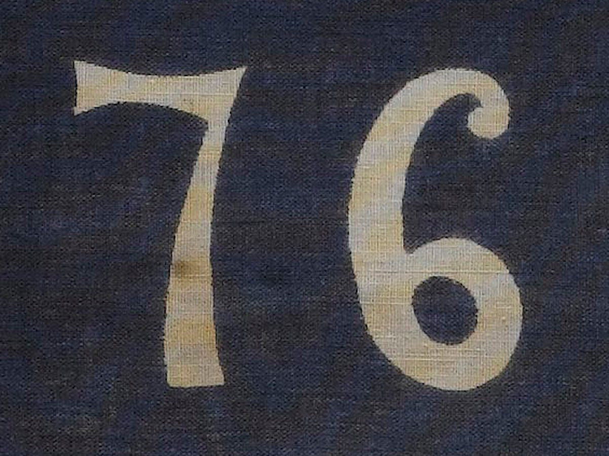 13 - Star Bennington "76" Parade Flag, 20th Early Century - The Great Republic