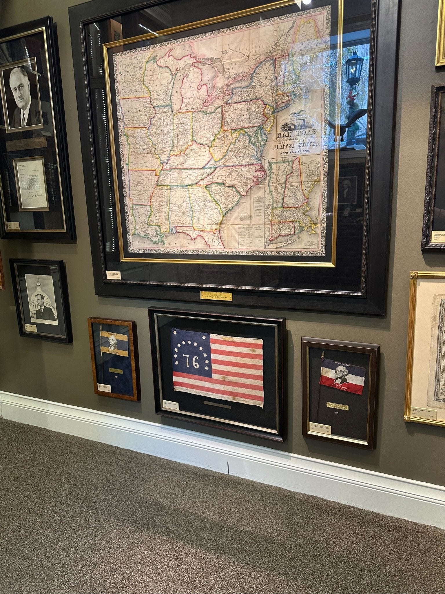 13 - Star Bennington "76" Parade Flag, 20th Early Century - The Great Republic