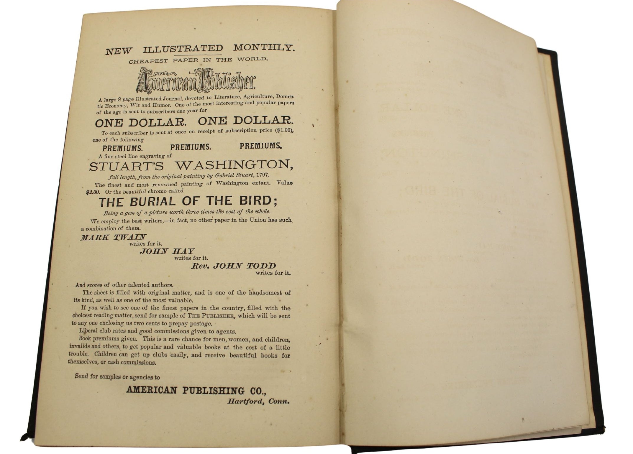 Roughing It by Mark Twain, First U.S. Edition, Later Printing, in Original Boards, 1872
