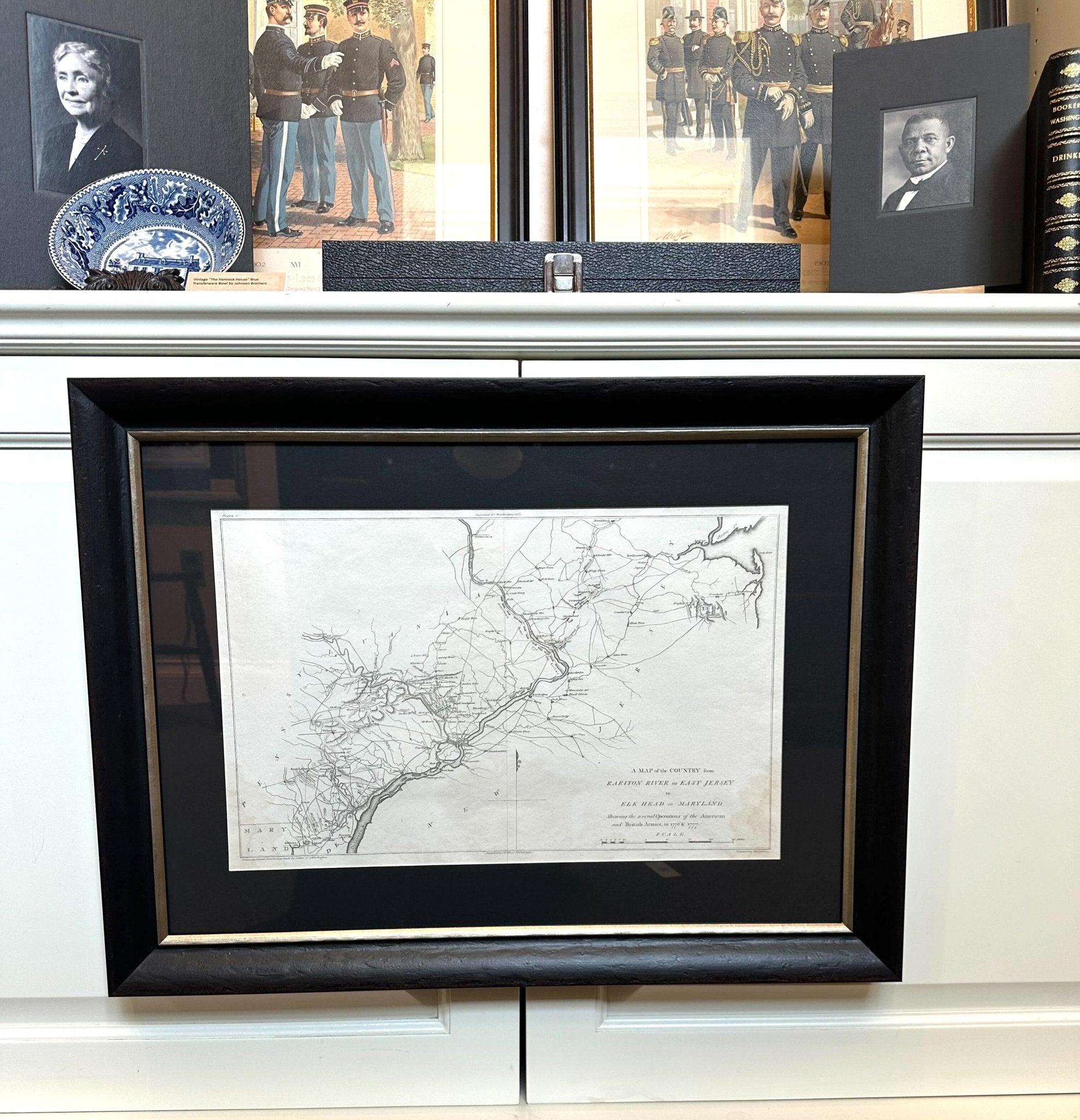 1807 "A Map of the Country from Rariton River in East Jersey to Elk Head in Maryland" by Samuel Lewis - The Great Republic