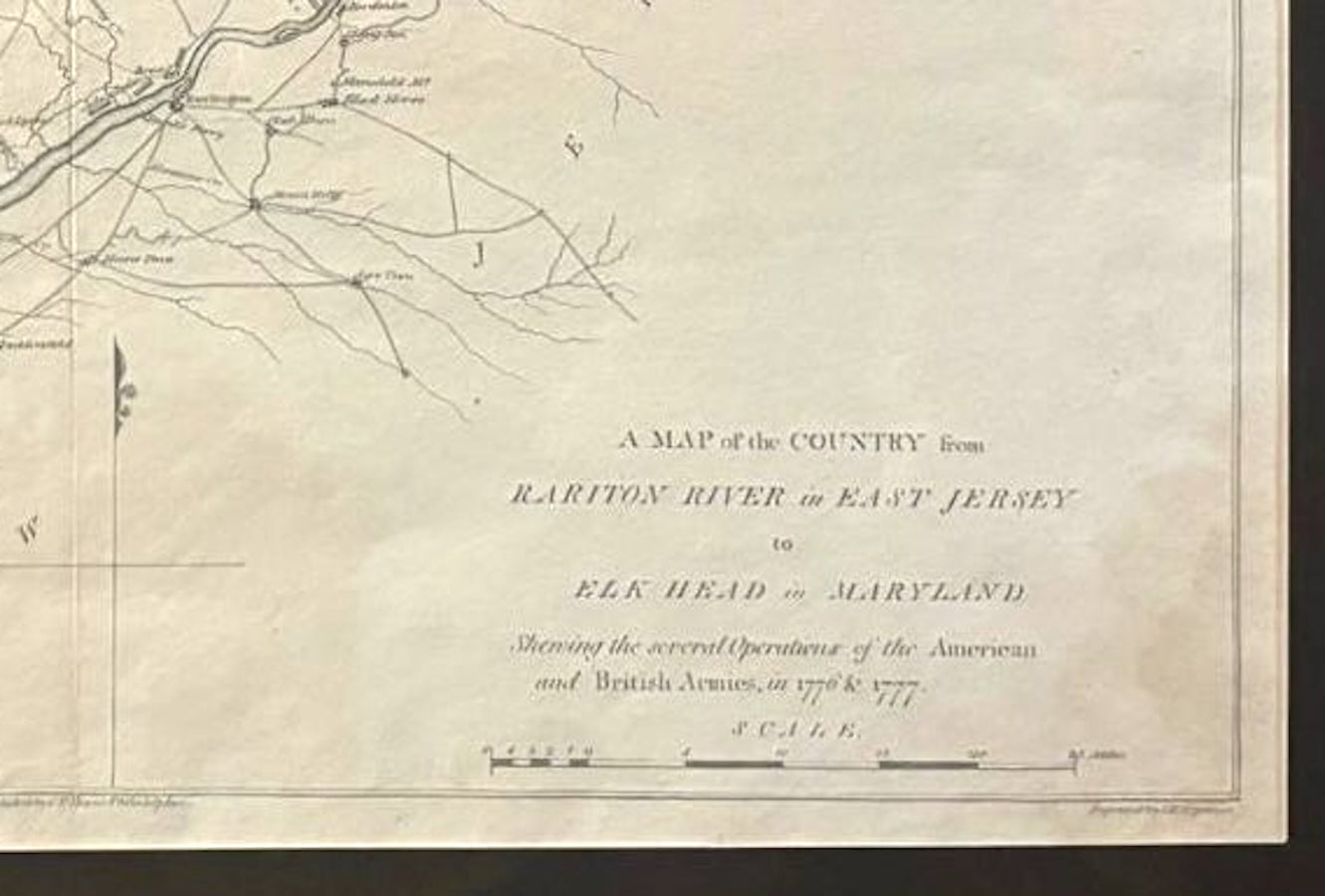 1807 "A Map of the Country from Rariton River in East Jersey to Elk Head in Maryland" by Samuel Lewis - The Great Republic