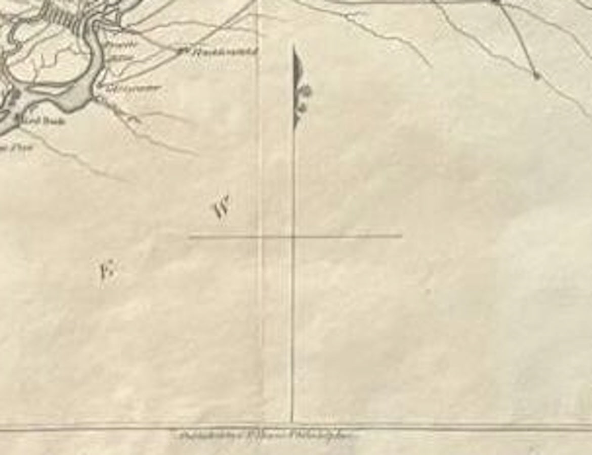 1807 "A Map of the Country from Rariton River in East Jersey to Elk Head in Maryland" by Samuel Lewis - The Great Republic