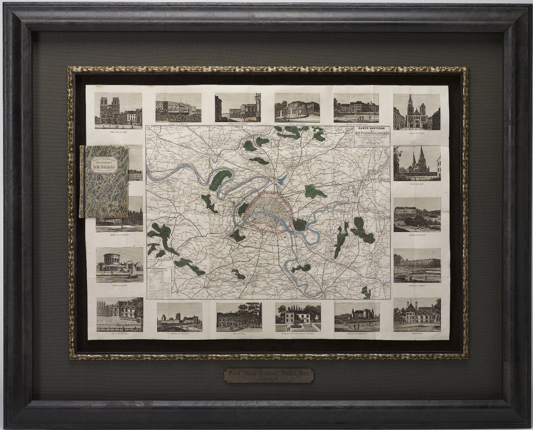 1841 Carte Routiere des Environs de Paris - The Great Republic