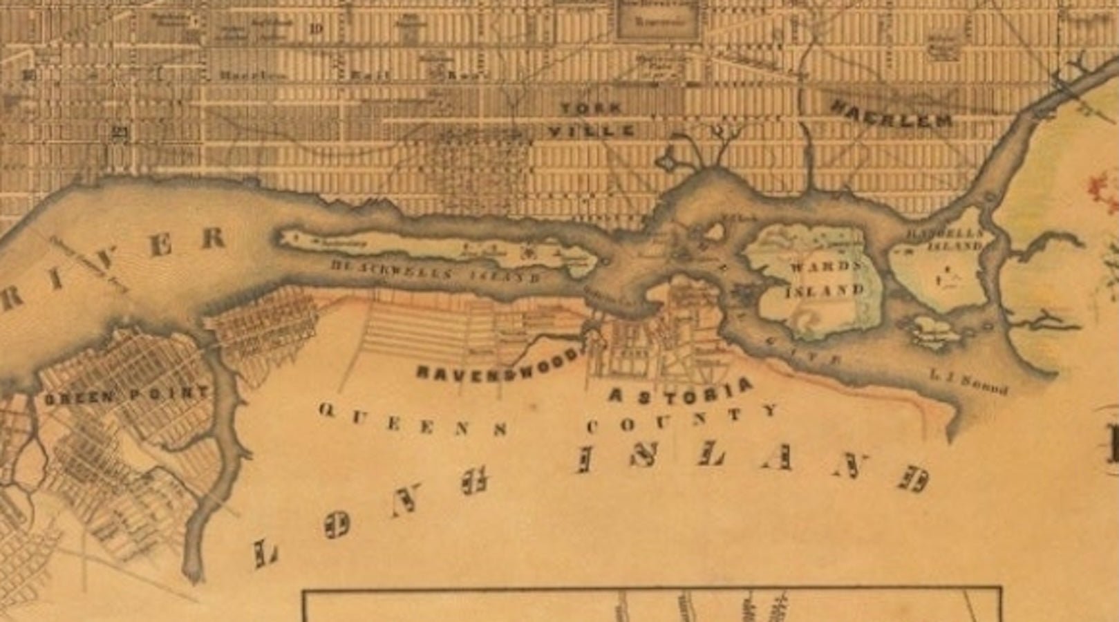 1855 New - York City & County Map with Vicinity entire Brooklyn Williamsburgh Jersey City & c. by Charles Magnus - The Great Republic