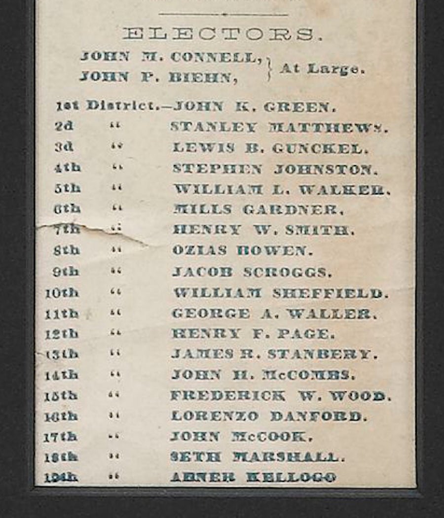 1864 Lincoln & Johnson Ohio Union Presidential Ticket - The Great Republic