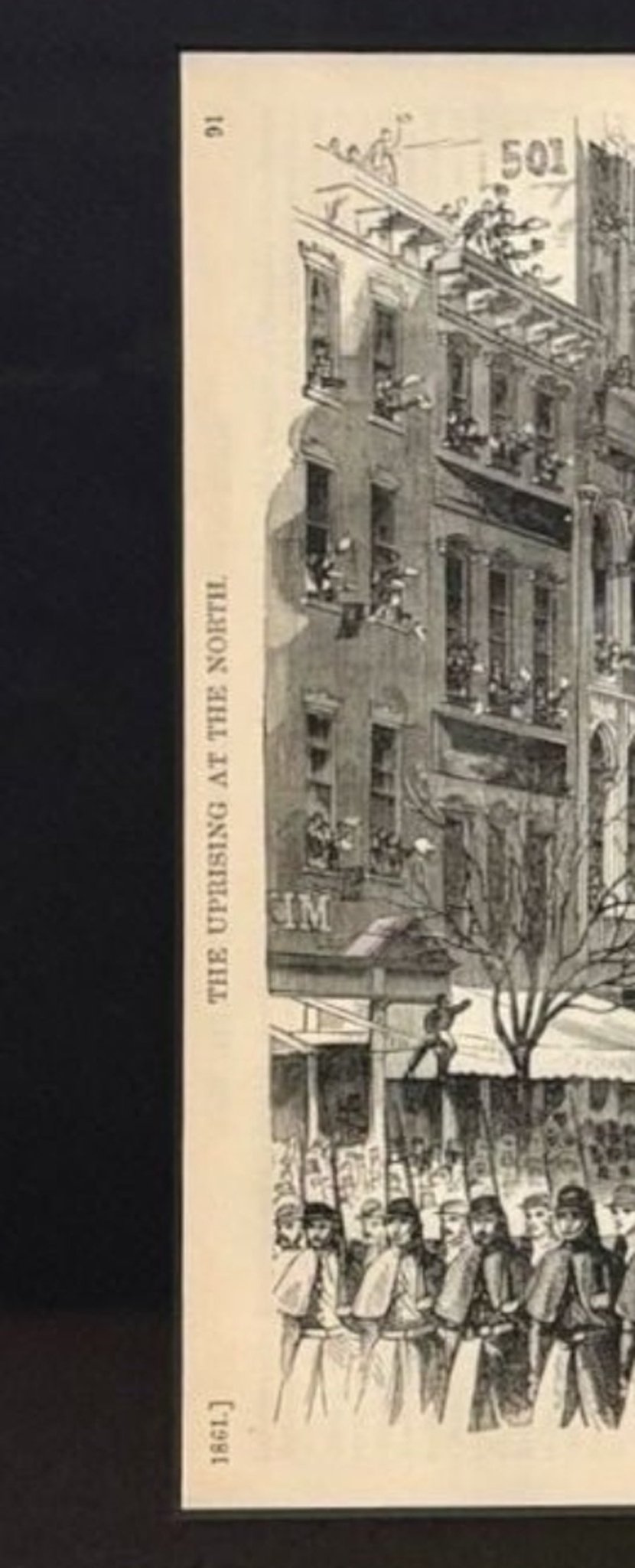 1868 "Grand Review at Washington. - Sherman's Veterans Marching Through Pennsylvania Avenue." Wood Engraving, Published by McDonnell Bros. - The Great Republic