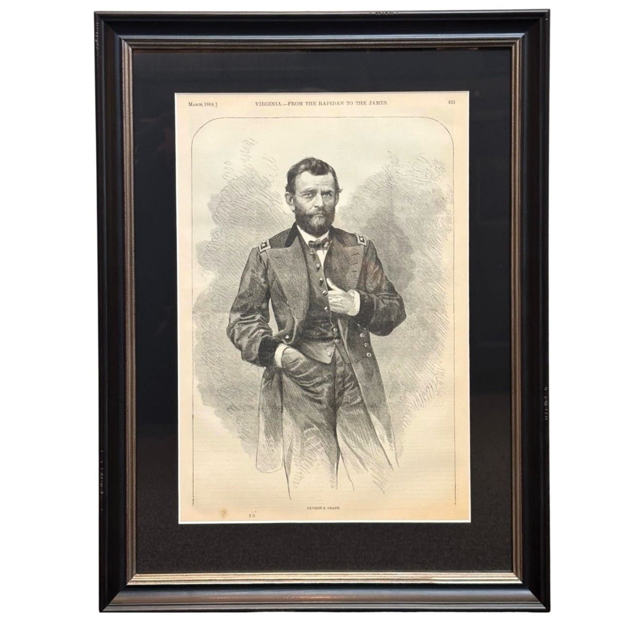 1868 "Ulysses S. Grant" Wood Engraving, Published by McDonnell Bros. - The Great Republic