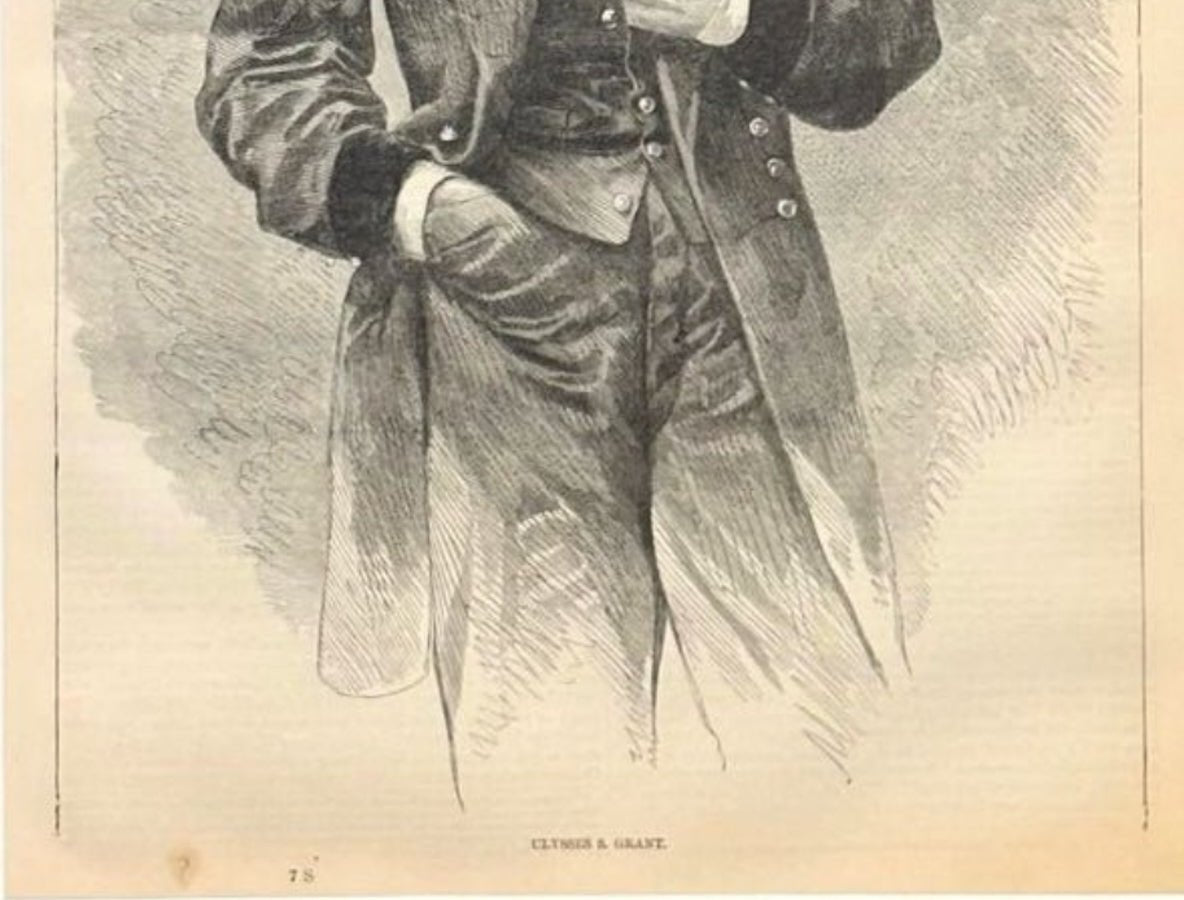 1868 "Ulysses S. Grant" Wood Engraving, Published by McDonnell Bros. - The Great Republic