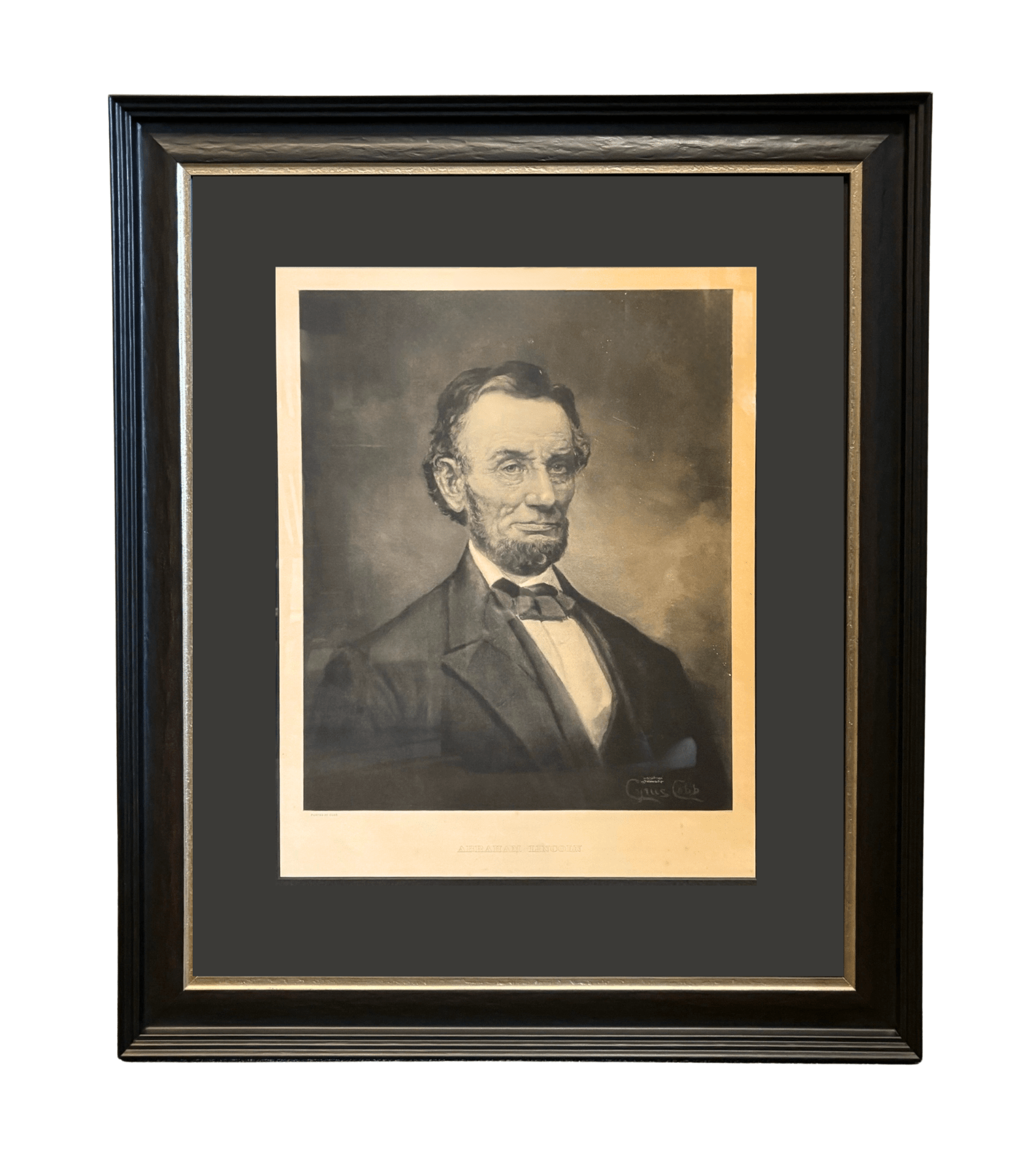 1894 "Abraham Lincoln" Lithographic Portrait, after Cyrus Cobb - The Great Republic