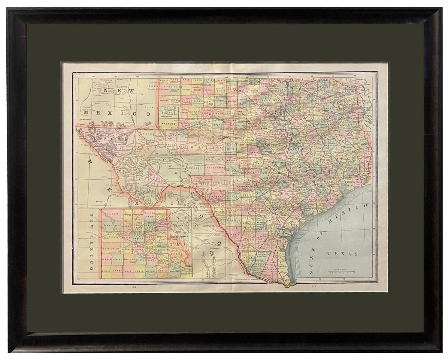 1894 "Texas" Map - The Great Republic