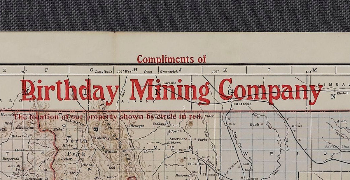 1902 "Map of Colorado" by The Kenyon Company - The Great Republic