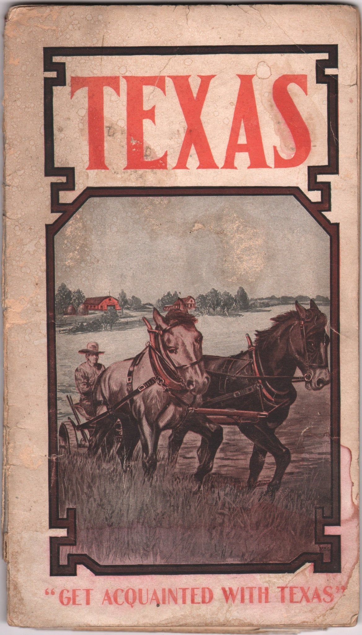 1909 "Geographically Correct County Map of St. Louis Southwestern Railway Lines" by Poole Bros. - The Great Republic