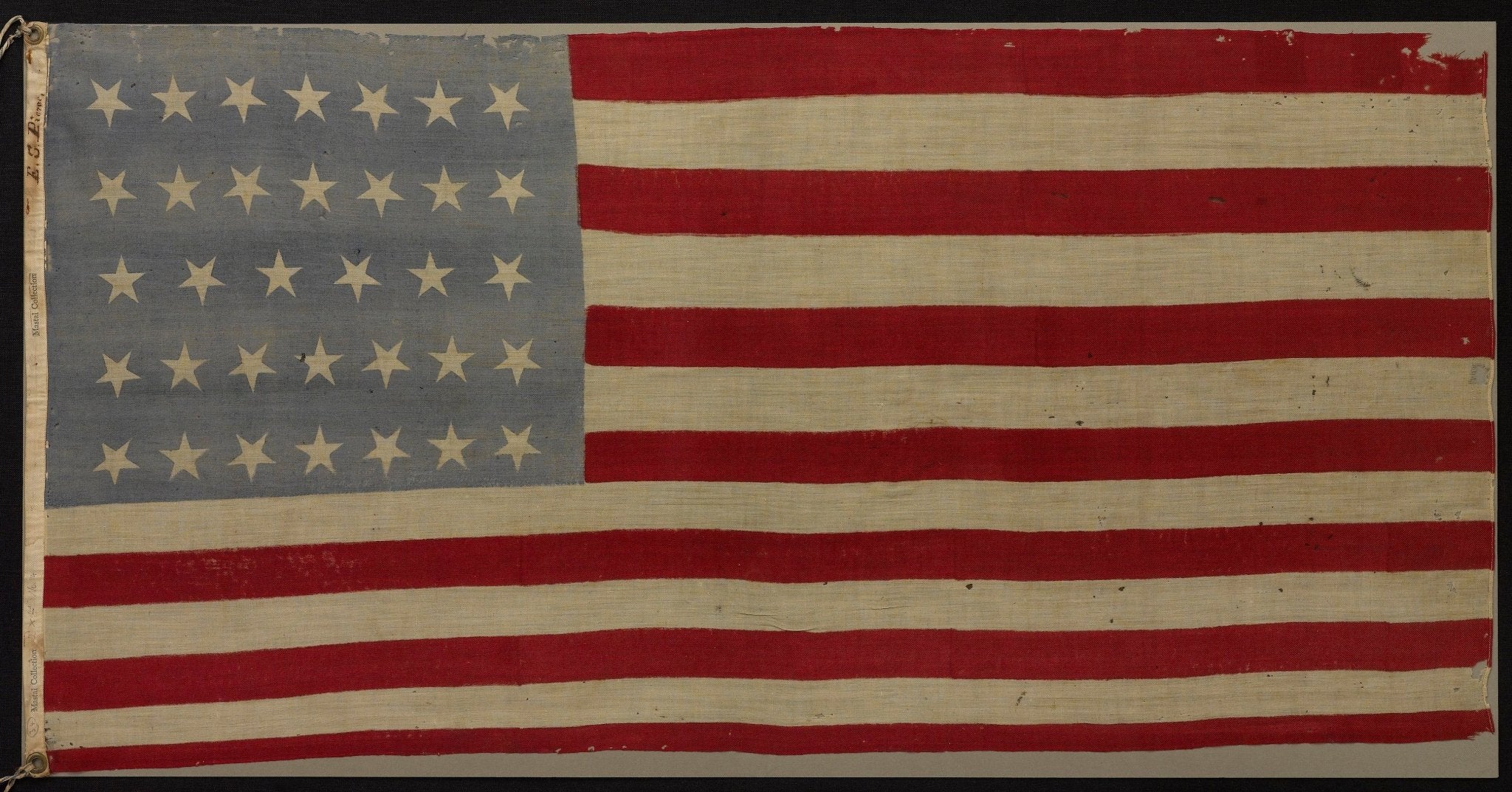 34 - Star American Parade Flag, Commemorating Kansas Statehood, Circa 1861 - 1863 - The Great Republic