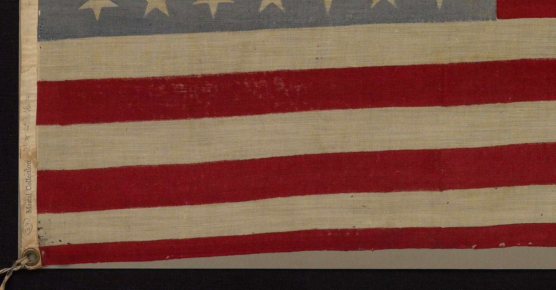 34 - Star American Parade Flag, Commemorating Kansas Statehood, Circa 1861 - 1863 - The Great Republic