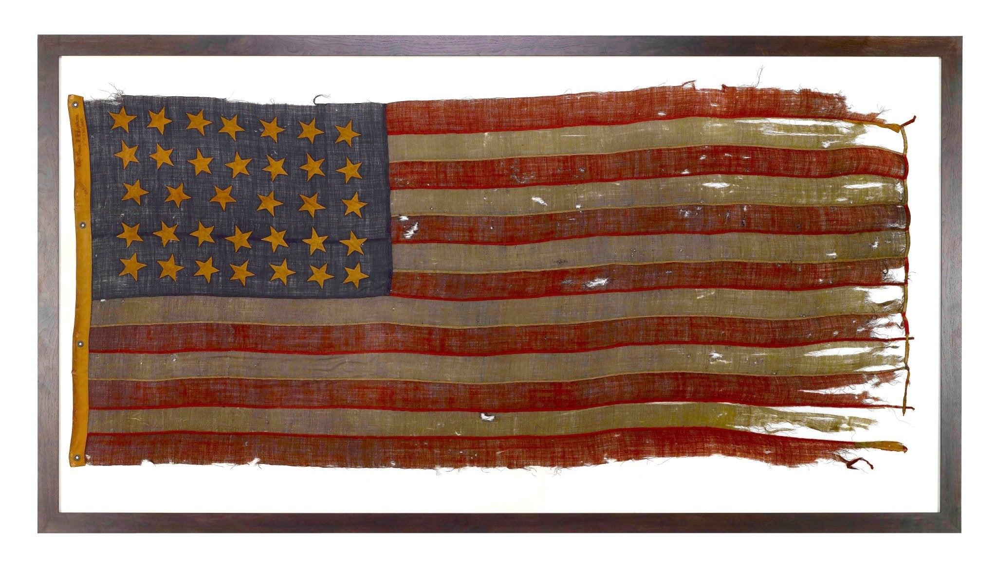 34 - Star Civil War American Flag, Used for as Recruitment for New Jersey Volunteers, 1861 - 1863 - The Great Republic
