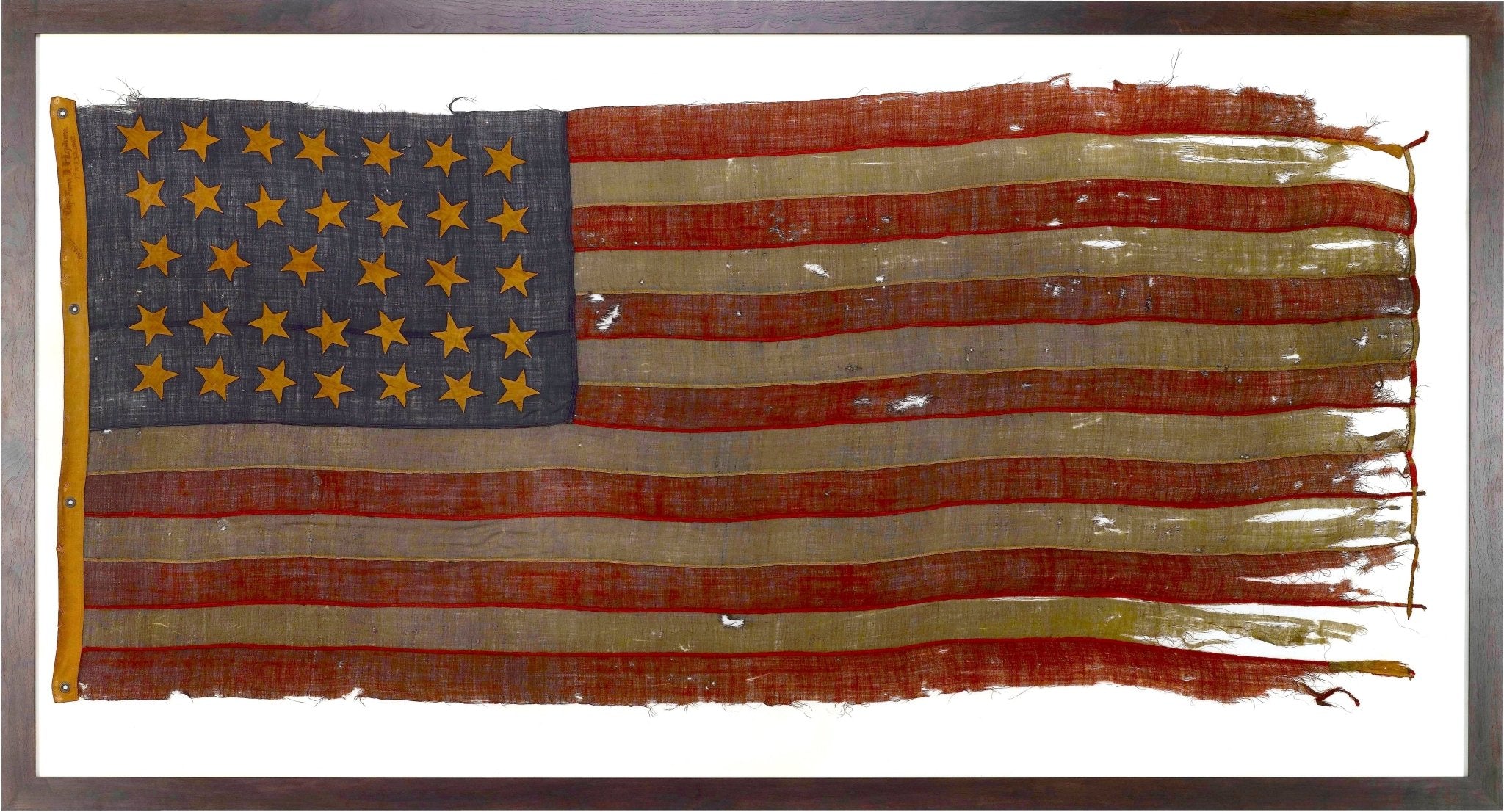 34 - Star Civil War American Flag, Used for as Recruitment for New Jersey Volunteers, 1861 - 1863 - The Great Republic