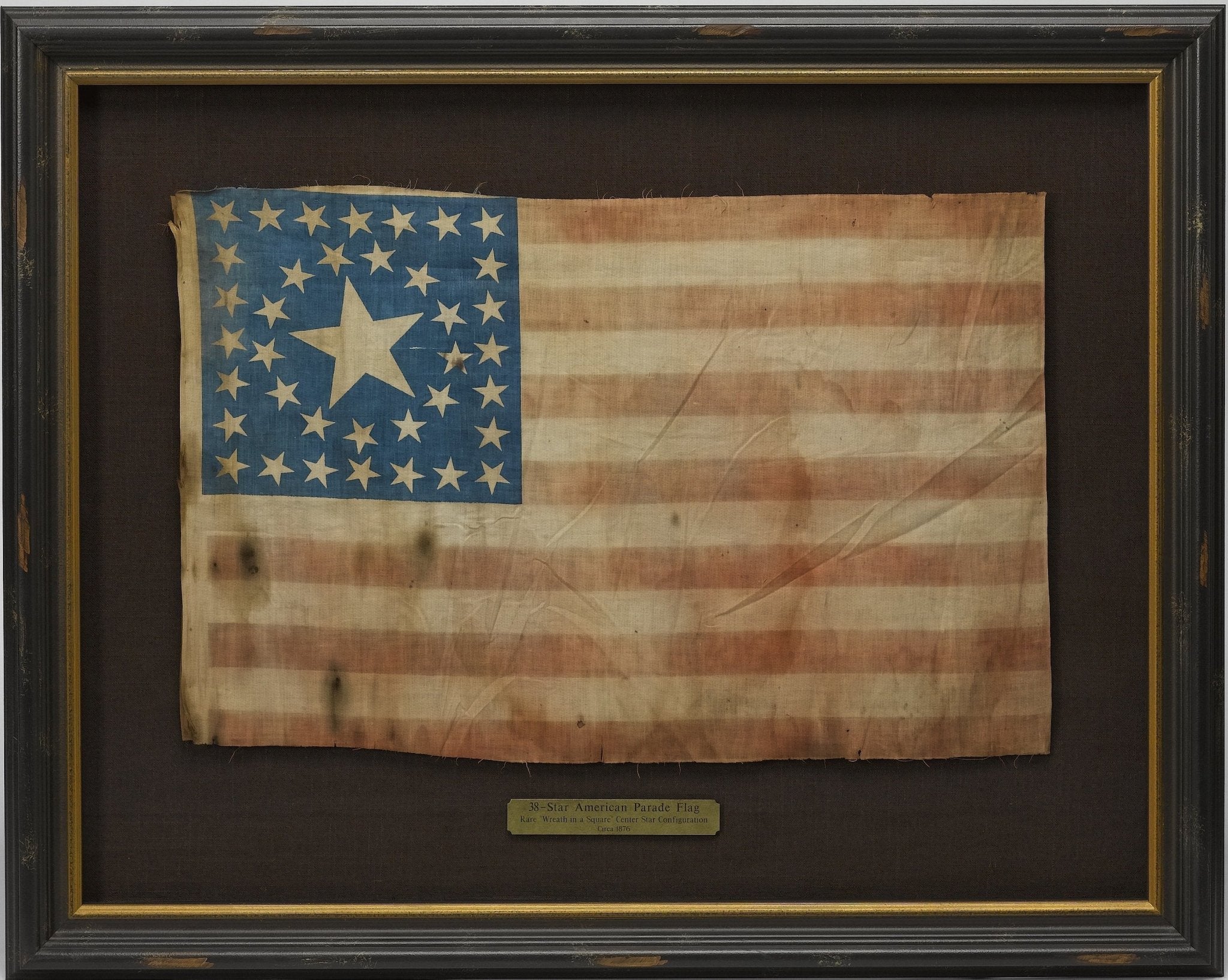 38 - Star American Flag with Unique Canton, Commemorating Colorado Statehood, Circa 1876 - 1890 - The Great Republic
