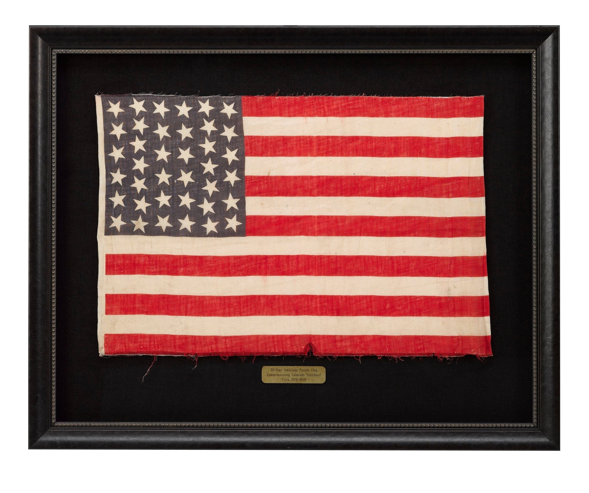 38 - Star American Parade Flag, Commemorating Colorado Statehood, Circa 1876 - 1889 - The Great Republic