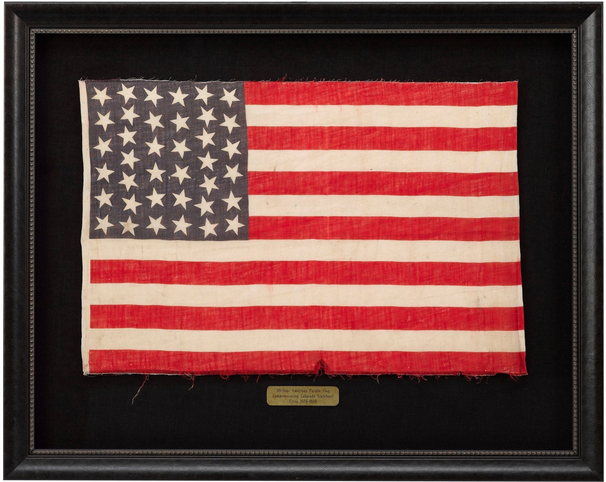 38 - Star American Parade Flag, Commemorating Colorado Statehood, Circa 1876 - 1889 - The Great Republic