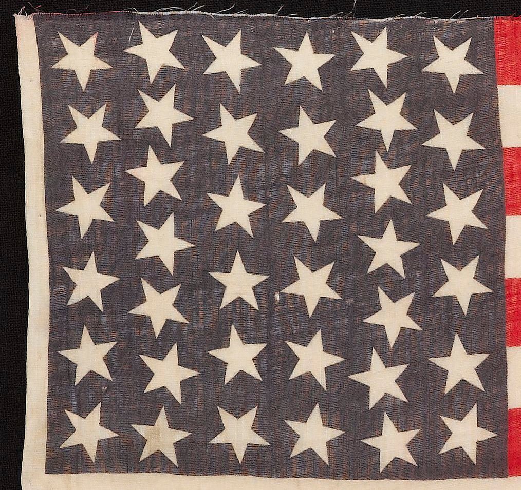 38 - Star American Parade Flag, Commemorating Colorado Statehood, Circa 1876 - 1889 - The Great Republic