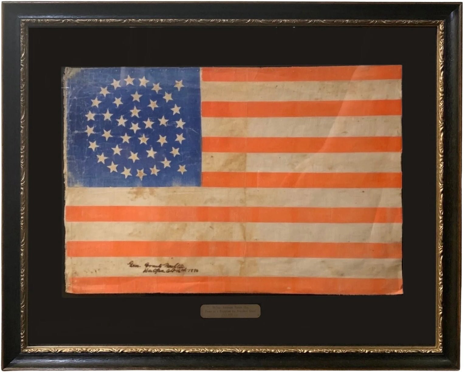 38 - Star American Parade Flag, Flown at a Reception for President Grant, 1880 - The Great Republic