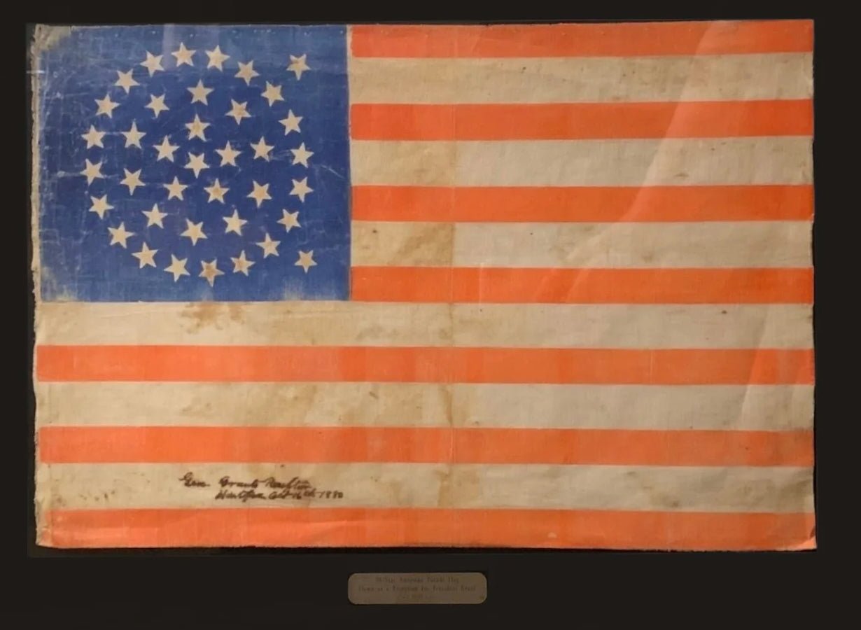38 - Star American Parade Flag, Flown at a Reception for President Grant, 1880 - The Great Republic