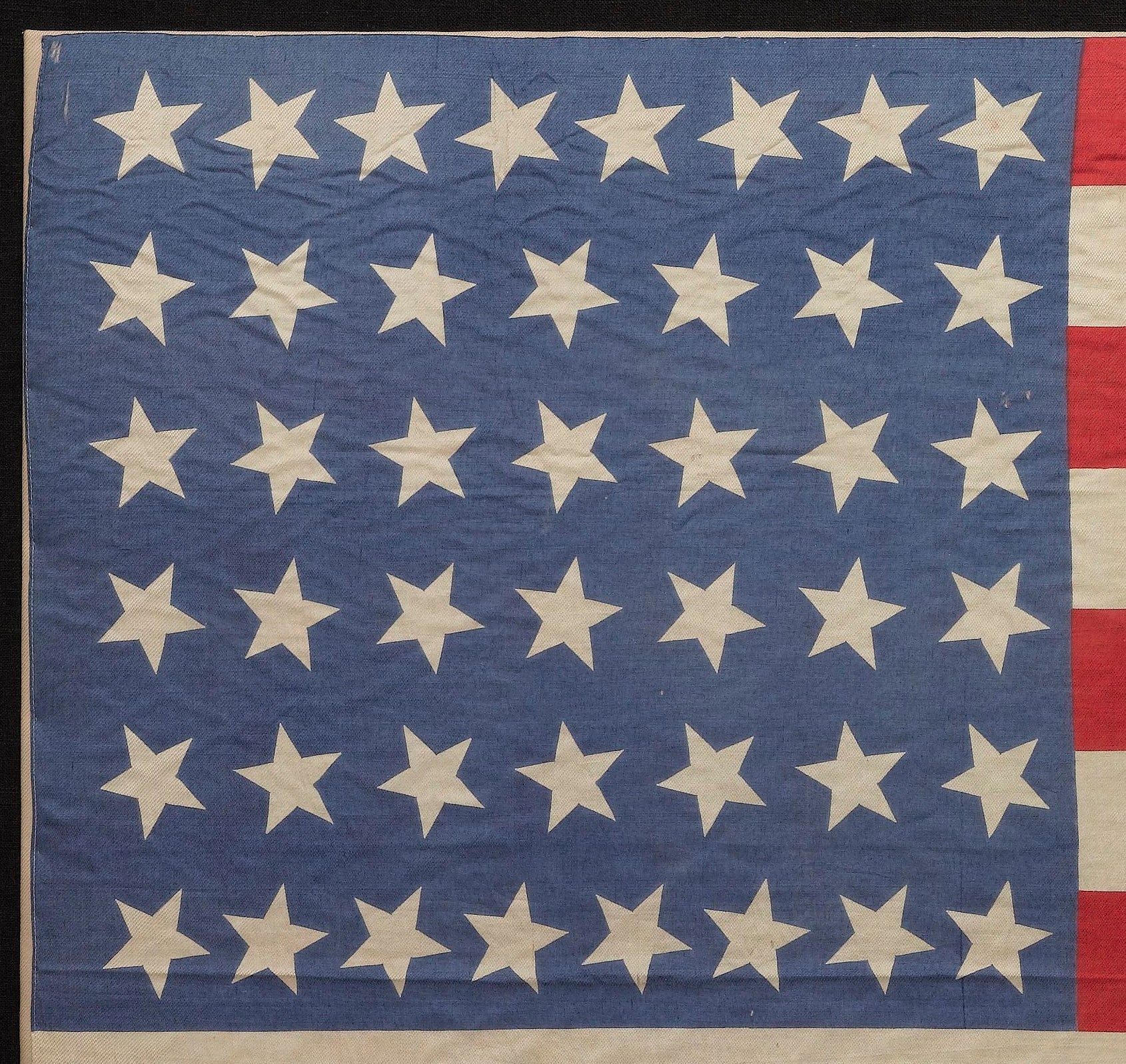 44 - Star Silk American Flag, Celebrating Wyoming Statehood, Circa 1890 - 1896 - The Great Republic