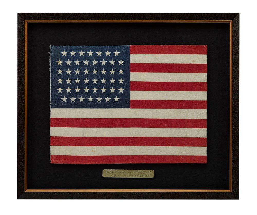 46 - Star American Flag Printed in Drum Star Configuration - The Great Republic