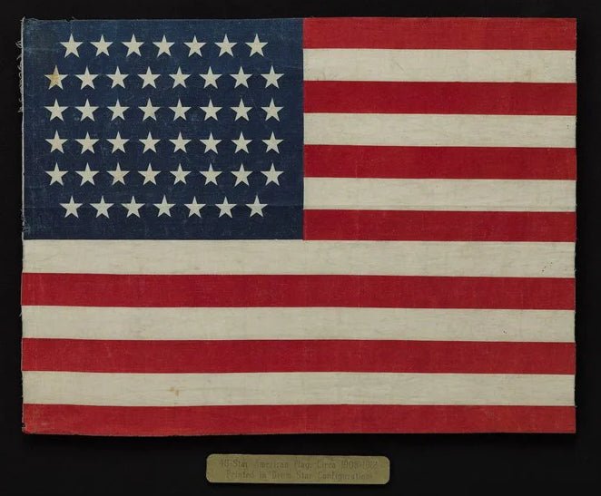 46 - Star American Flag Printed in Drum Star Configuration - The Great Republic