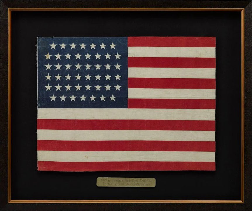 46 - Star American Flag Printed in Drum Star Configuration - The Great Republic