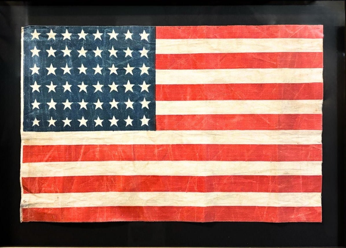 48 - Star Printed American Flag, Commemorating Arizona Statehood, 1912 - 1958 - The Great Republic