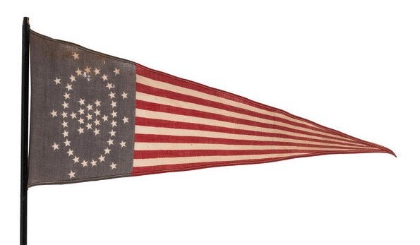 48 - Star Whipple Pennant, Circa 1912 - The Great Republic