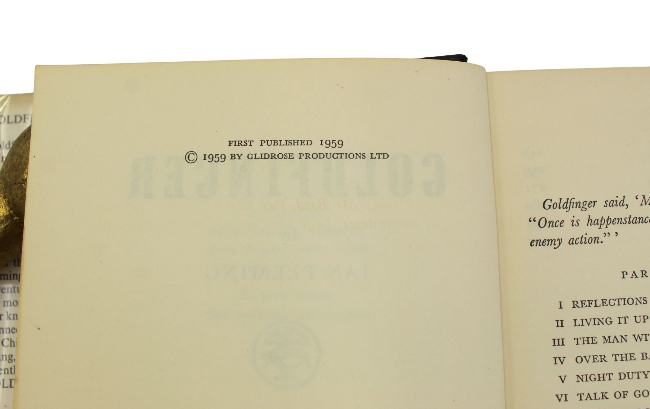 Goldfinger by Ian Fleming, First Edition in Original Dust Jacket, [1959]
