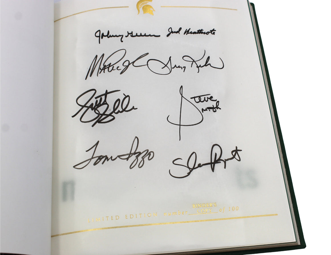 Magic Moments: A Century of Spartan Basketball by Jack Ebling and John Farina, Limited Edition Binder's Copy, Signed by Magic Johnson, Players, and Coaches, 1998
