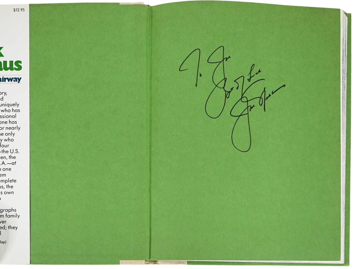 On and Off the Fairway: A Pictorial Autobiography, Signed and Inscribed by Jack Nicklaus, First Edition, 1978