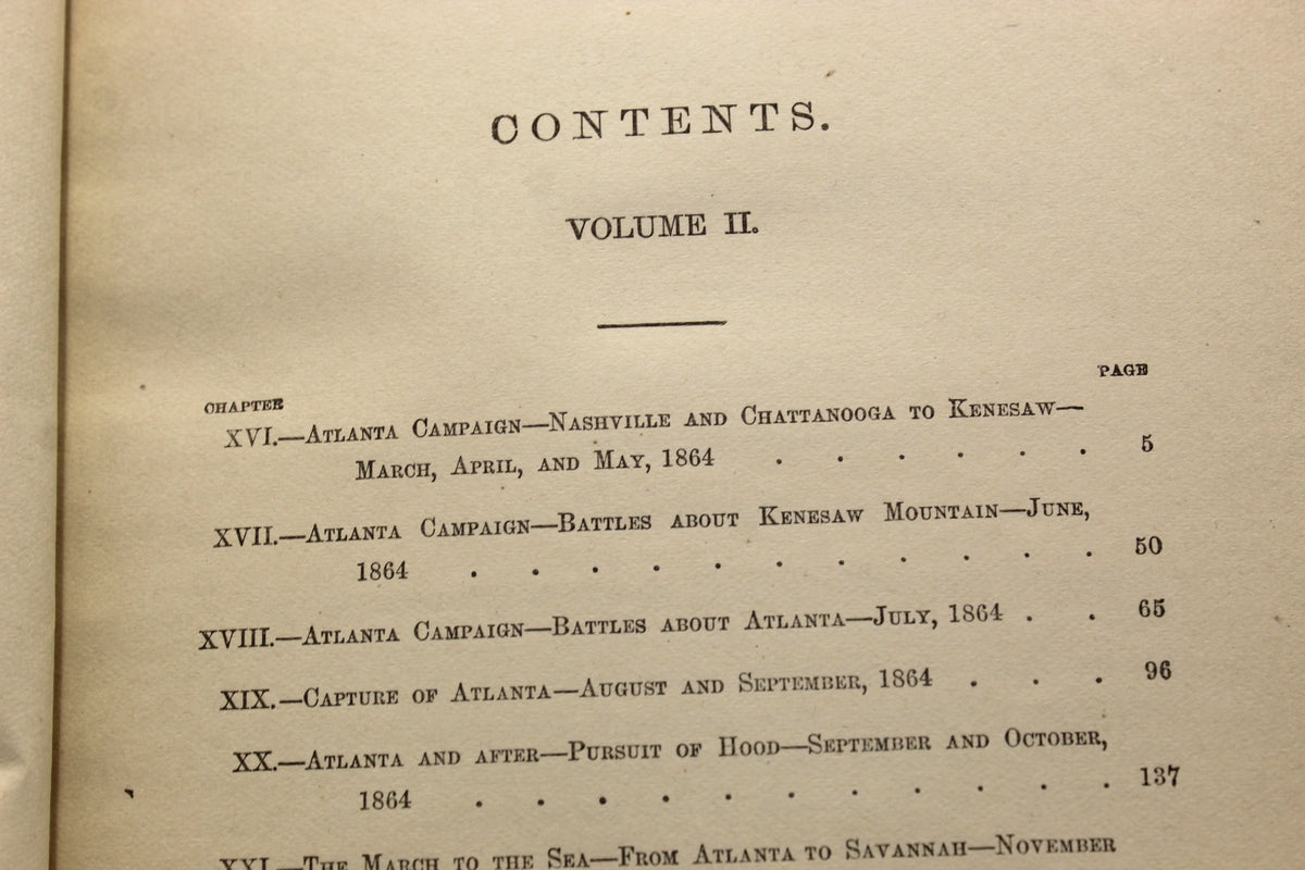 Memoirs of Gen. W.T. Sherman, Written by Himself, Fourth Edition in Shoulder Strap Binding, Two Volume Set, 1892