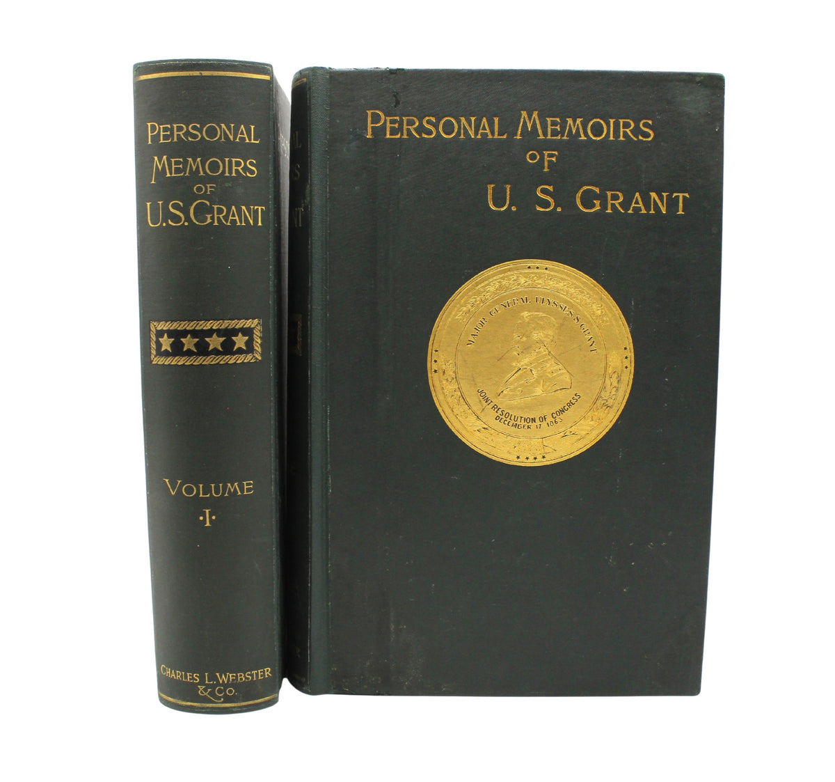 Personal Memoirs of U.S. Grant, Shoulder Strap Edition, First Edition, Two-Volume Set, 1885-1886