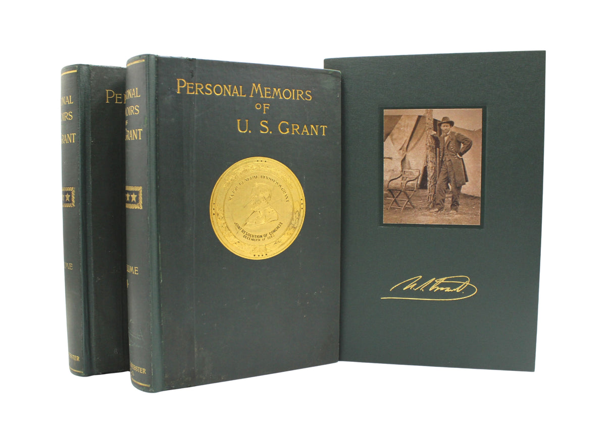 Personal Memoirs of U.S. Grant, Shoulder Strap Edition, First Edition, Two-Volume Set, 1885-1886