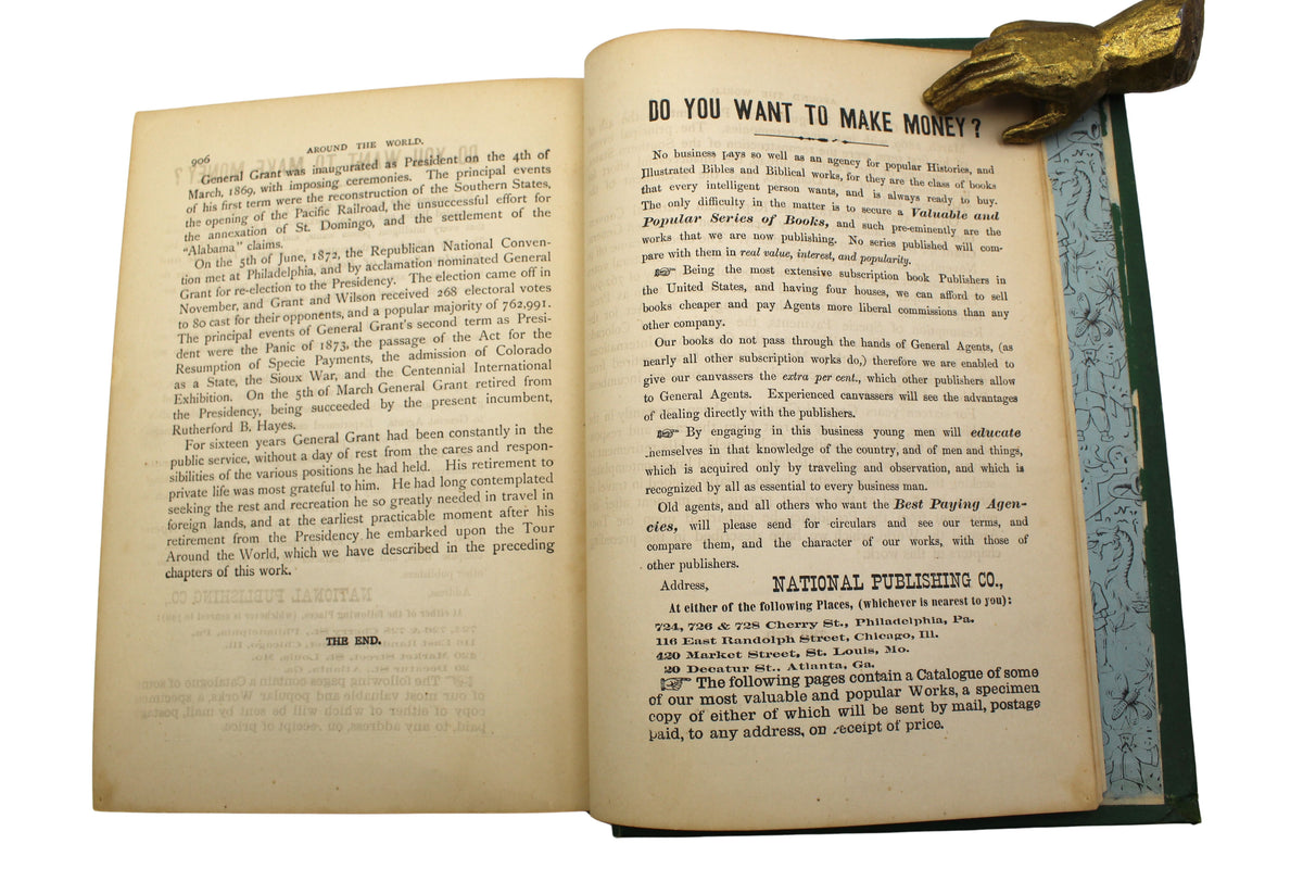 A Tour Around the World by General Grant, Being a Narrative of the Incidents and Events of His Journey by James D. McCabe, First Edition, Illustrated, 1879