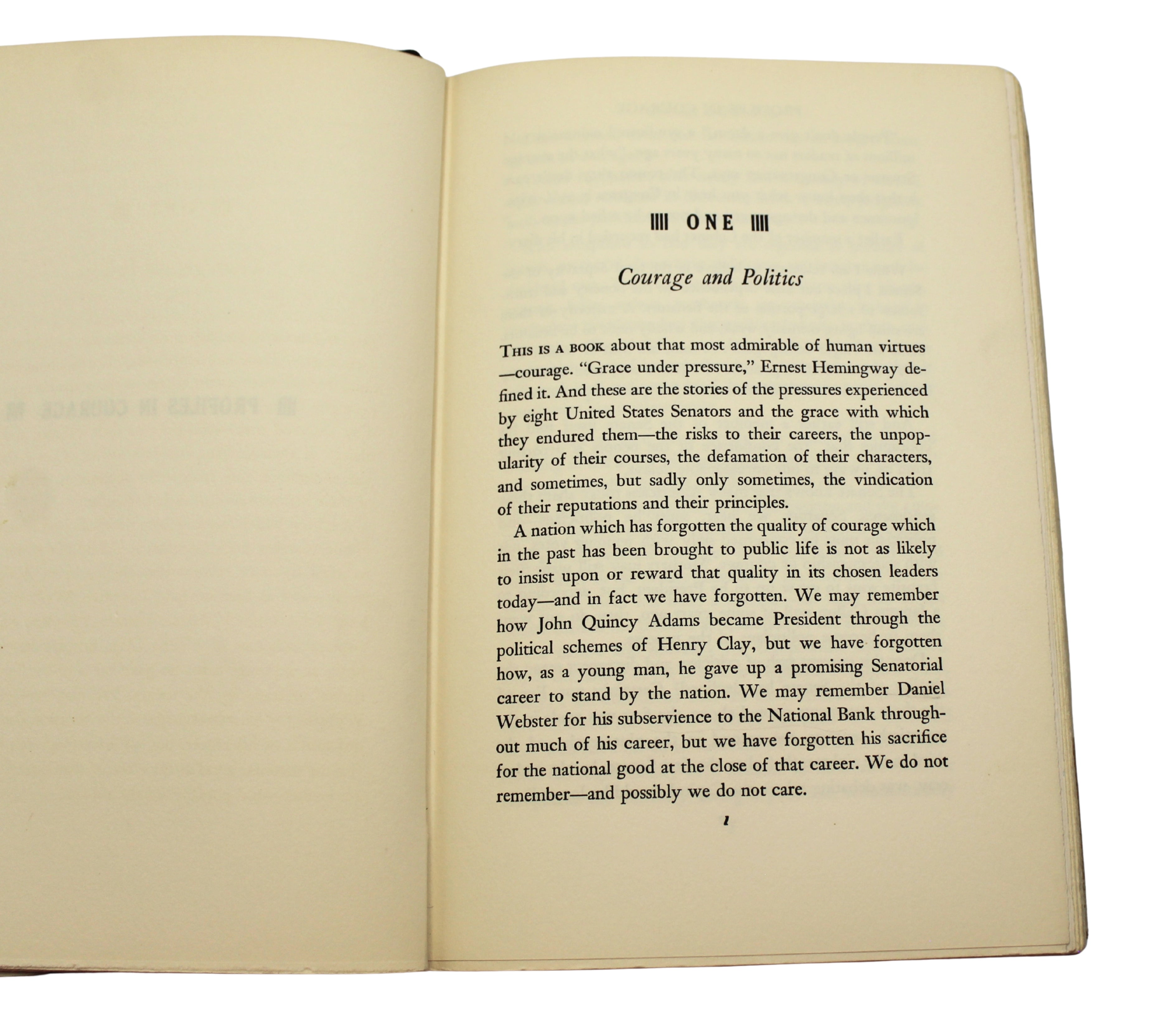 Profiles in Courage by John F. Kennedy, First Edition, First Printing, 1956