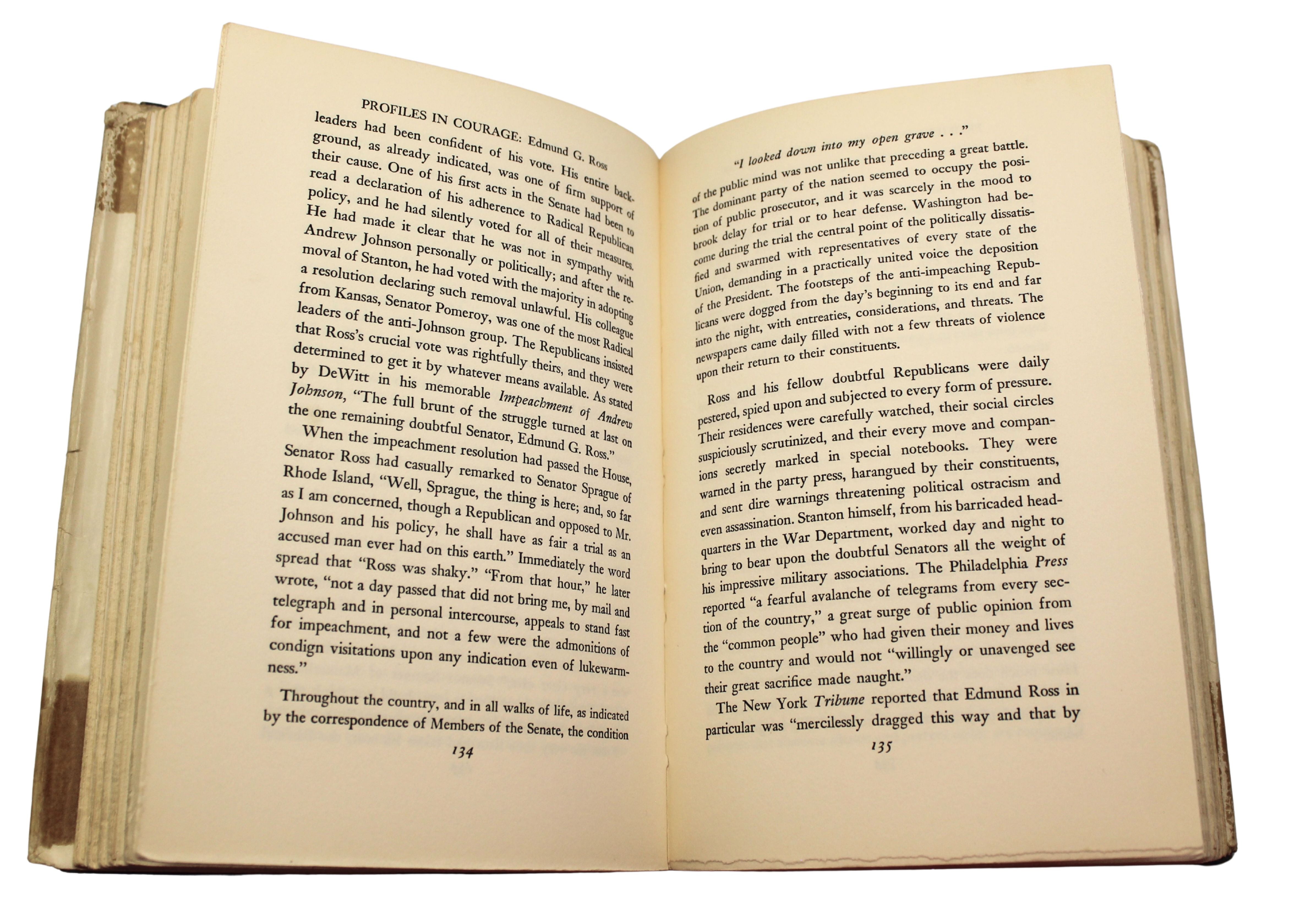 Profiles in Courage by John F. Kennedy, First Edition, First Printing, 1956